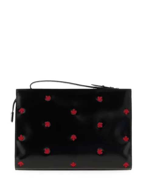 DSQUARED2 maple-leaf leather tote bag