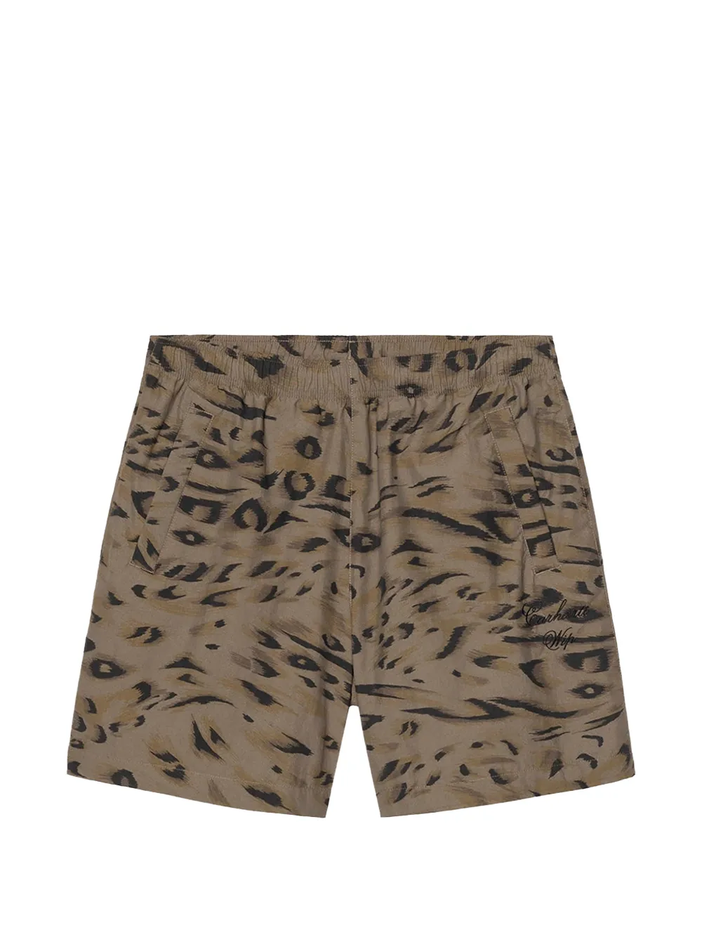 Carhartt WIP Travon leopard-print shorts - Grün