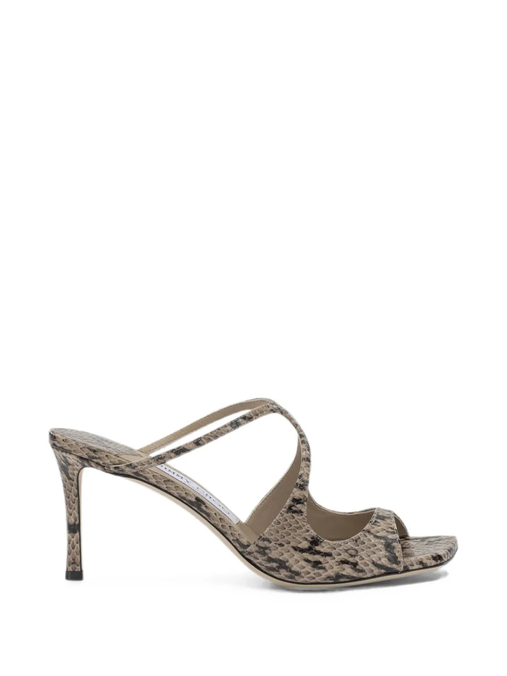 Jimmy Choo Anise snakeskin-effect sandals Beige