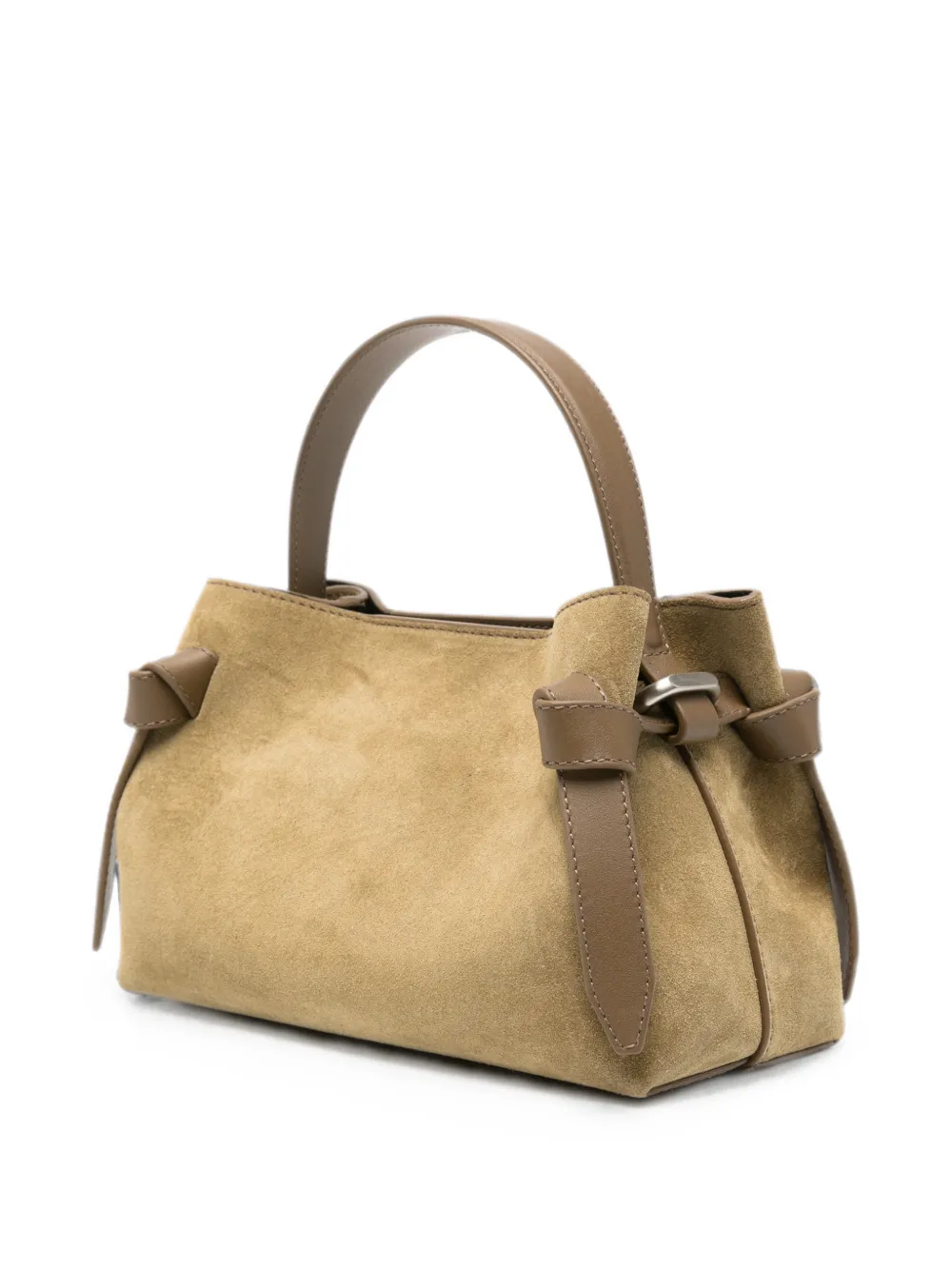 Yuzefi Mini Gyoza shopper met knoopdetail Groen