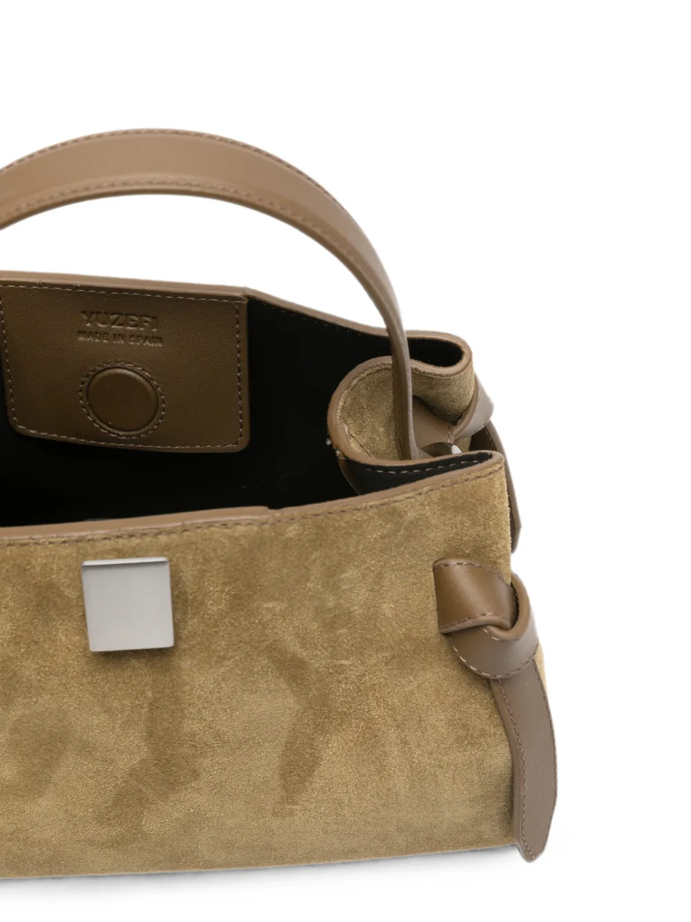 Yuzefi Mini Gyoza shopper met knoopdetail Groen
