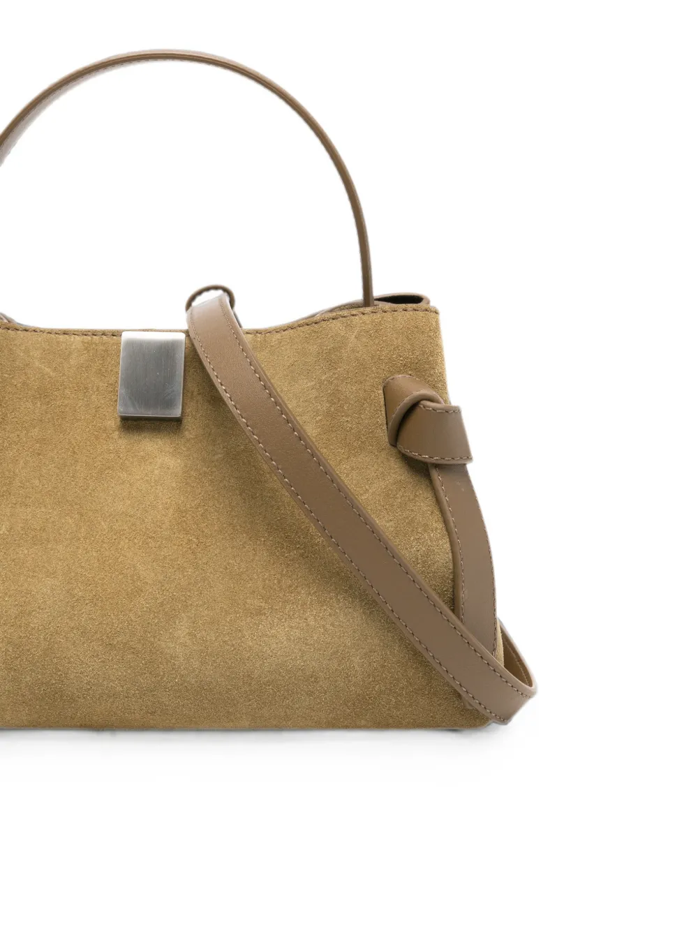 Yuzefi Mini Gyoza shopper met knoopdetail Groen