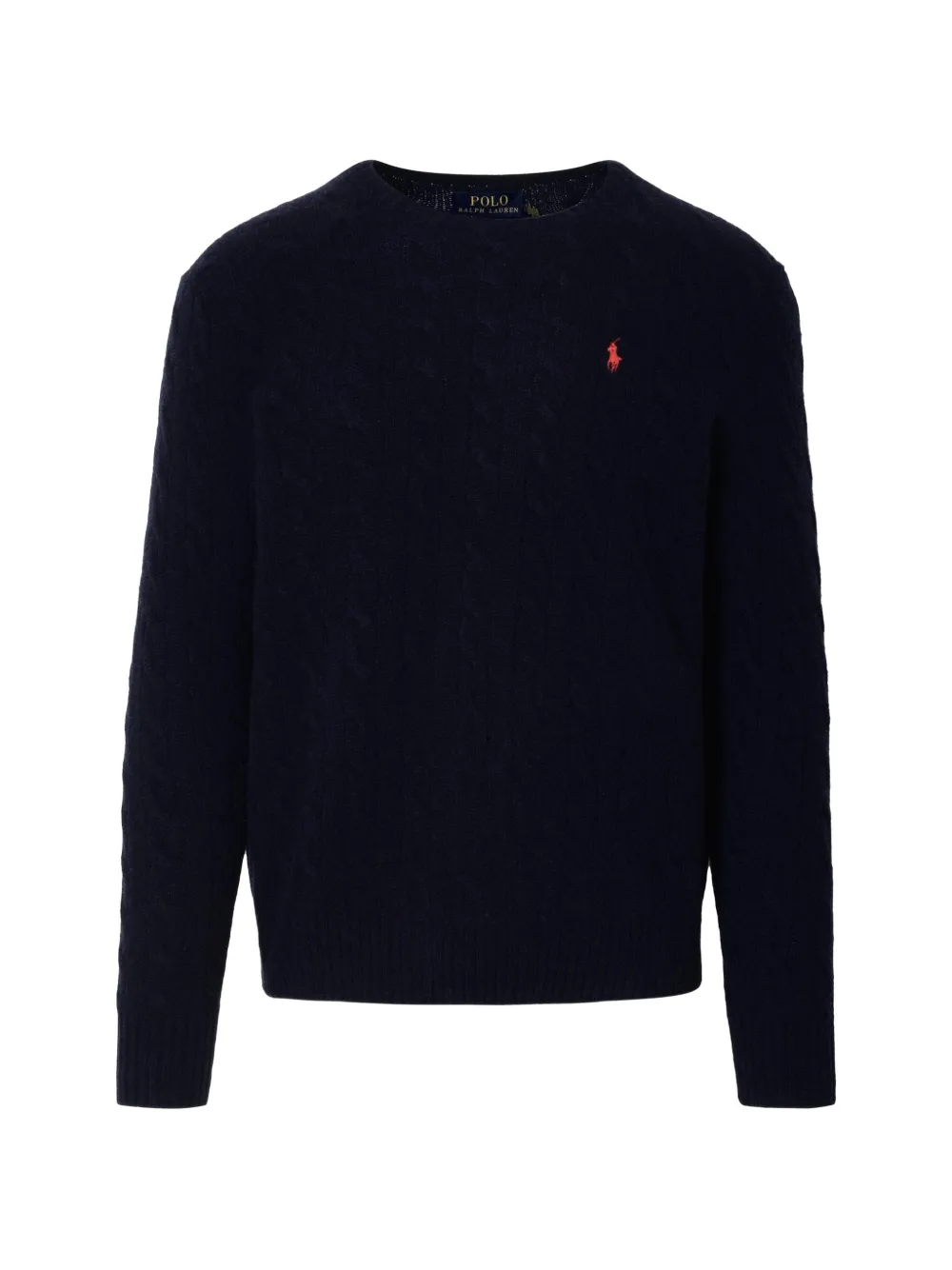 Polo Ralph Lauren cable-knit Pony-motif sweater - Blu