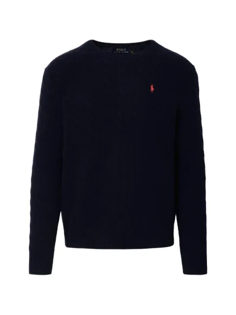 Polo Ralph Lauren cable-knit Pony-motif sweater