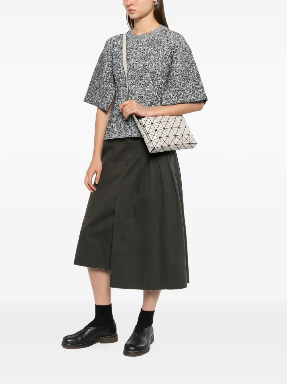 Bao Issey Miyake Oblong geometrische schoudertas Wit