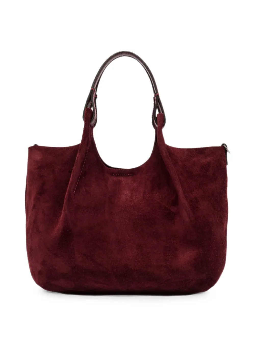 GIANNI CHIARINI Medium Dua suède shopper Rood