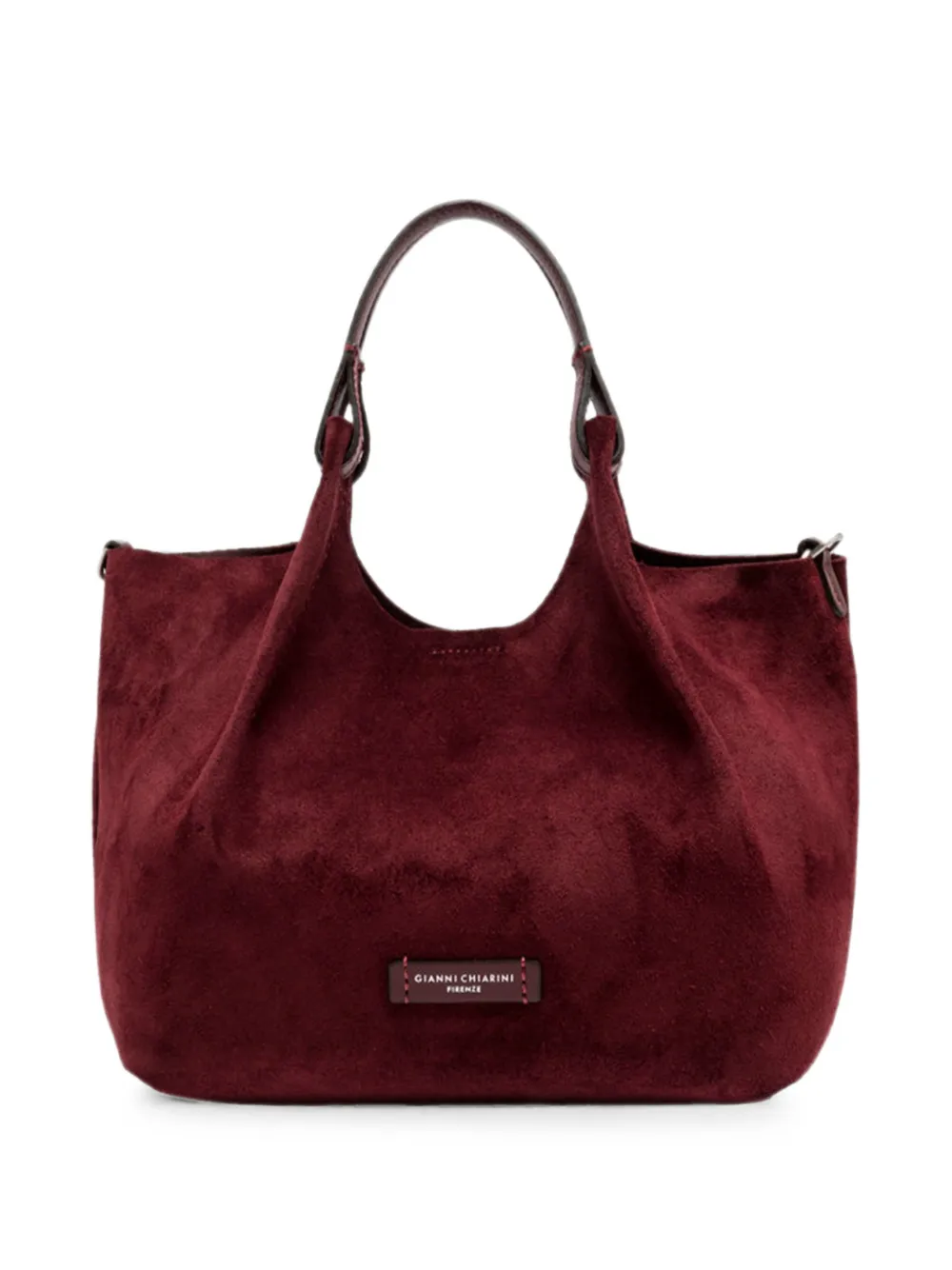 GIANNI CHIARINI Borsa tote Dua media in pelle scamosciata - Rosso