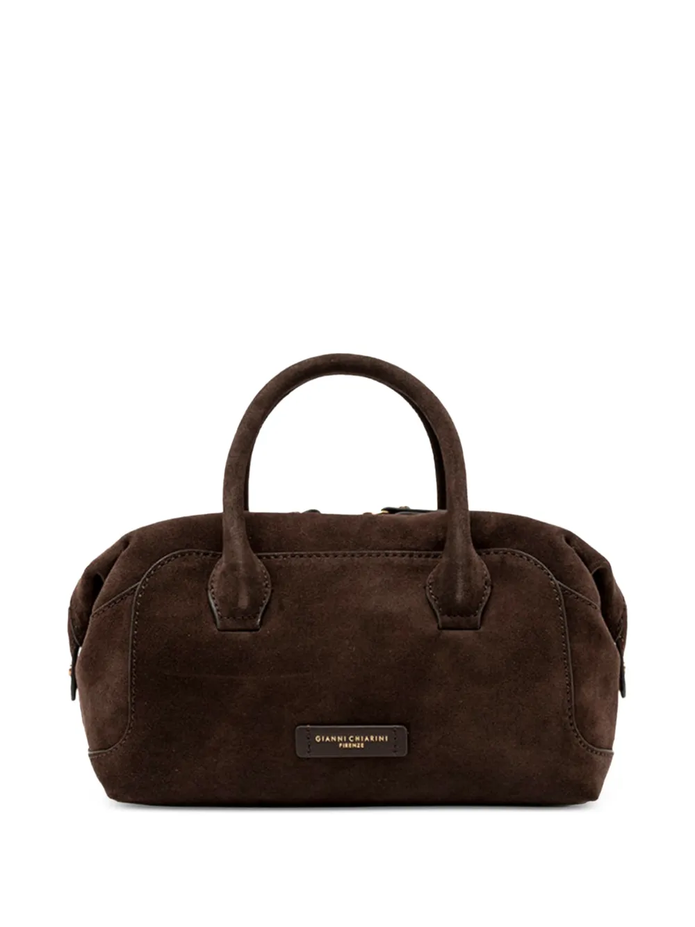 GIANNI CHIARINI Borsa tote in pelle scamosciata - Marrone