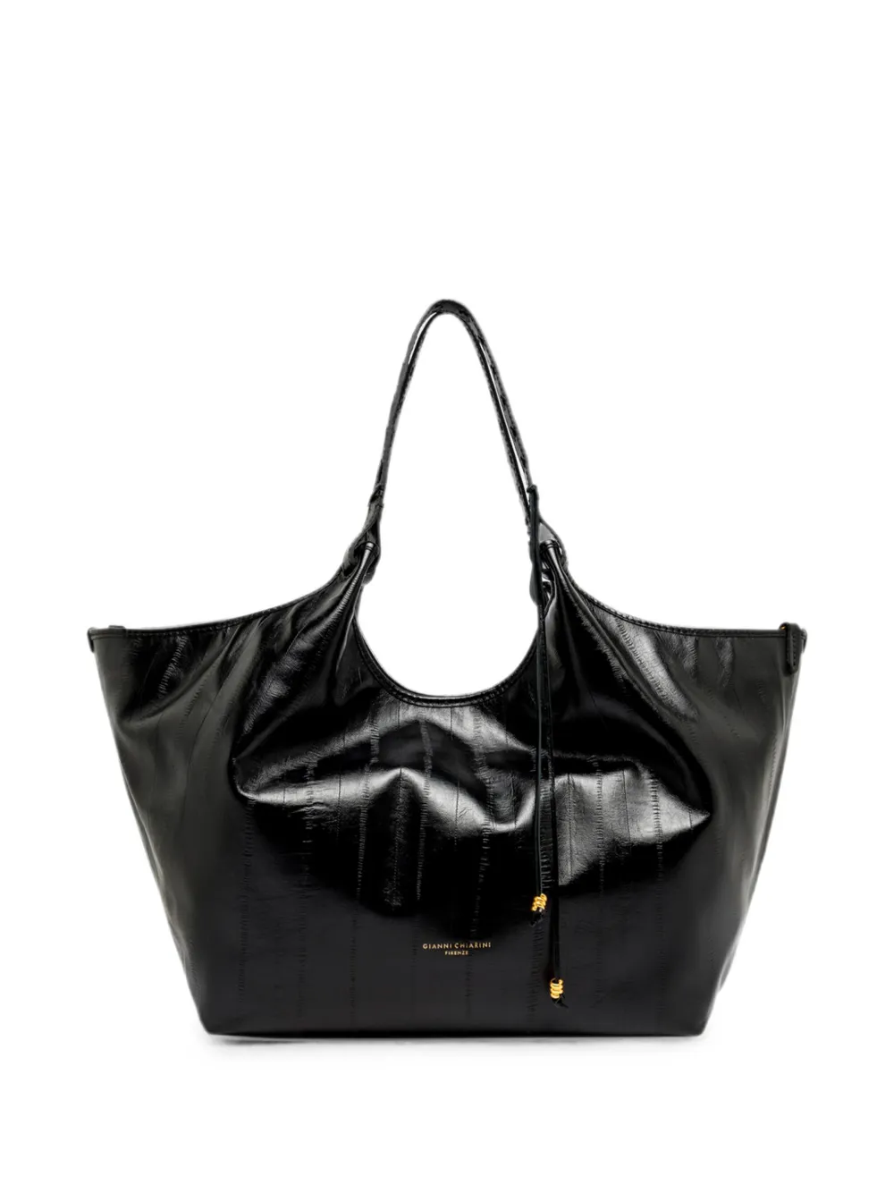 GIANNI CHIARINI Borsa a spalla Dua grande in pelle - Nero
