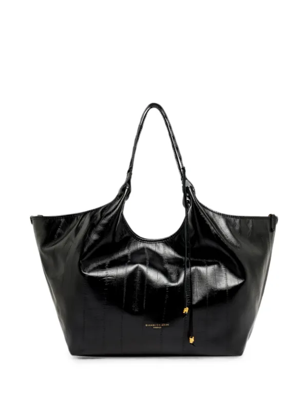 GIANNI CHIARINI Dua レザーショルダーバッグ L | ブラック | FARFETCH JP