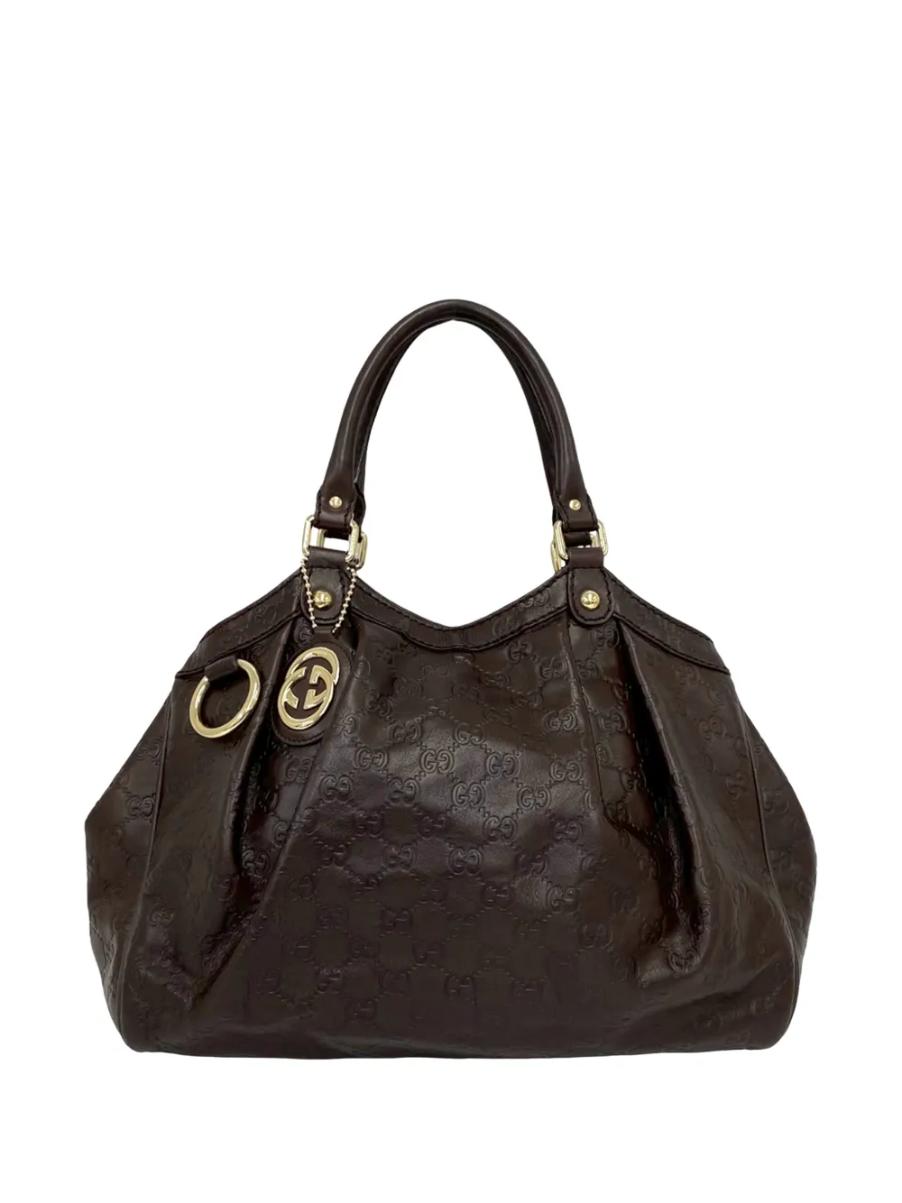 Gucci Pre-Owned Borsa a mano Sukey Guccissima media 2016-2026 - Marrone