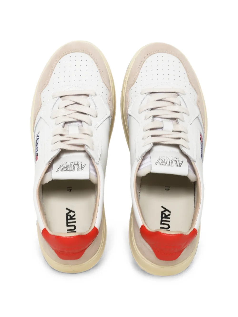 Autry Medalist panelled sneakers Wit