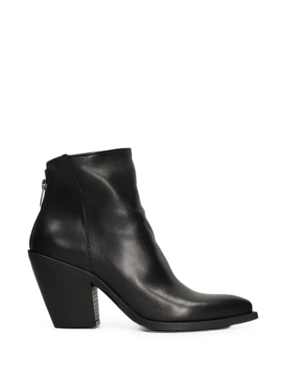 Metisse rear-zip ankle boots Zwart