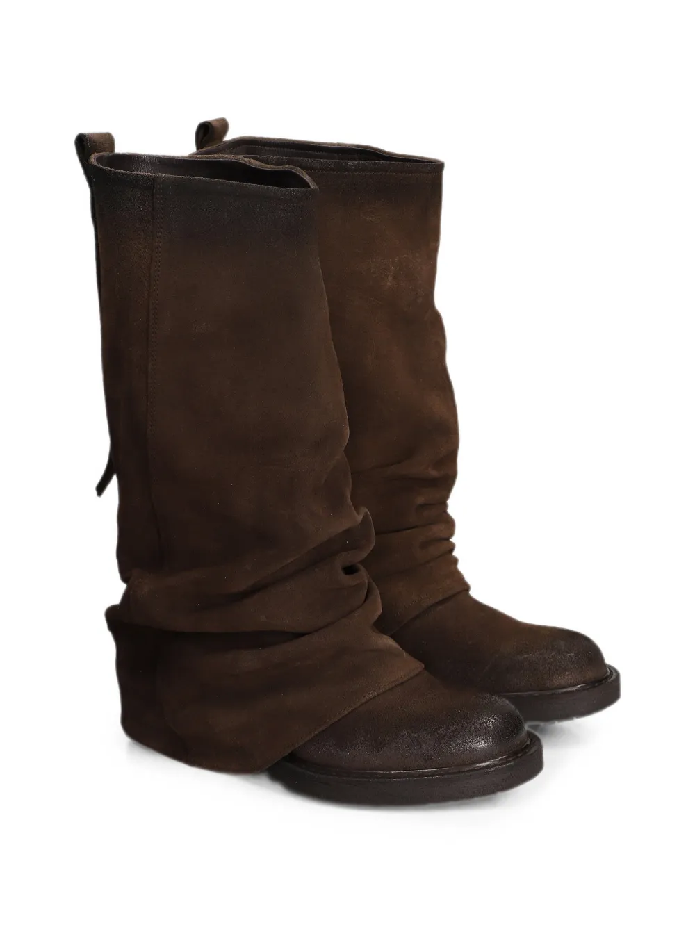 Metisse slouchy-effect distressed-finish boots Bruin