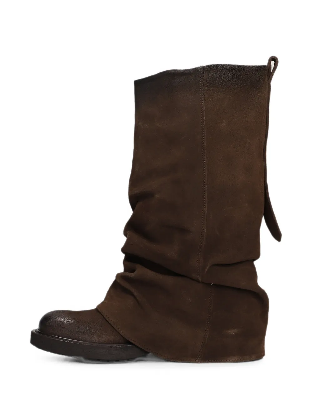 Metisse slouchy-effect distressed-finish boots Bruin