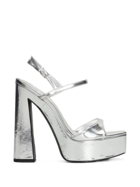 Schutz metallic-effect platform sandals