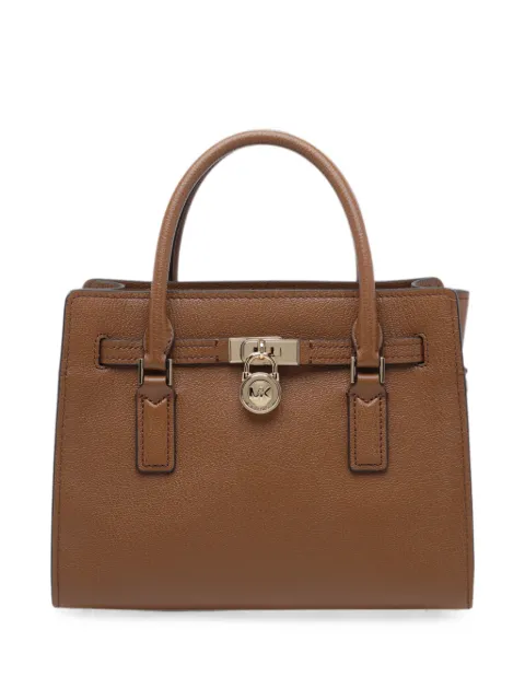 Michael Kors Hamilton logo吊饰卵石纹手提包