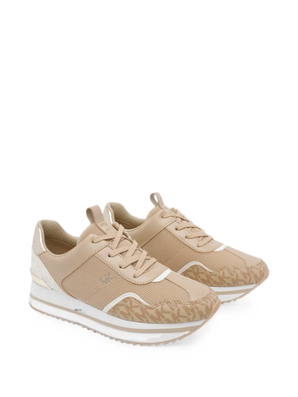 Michael Kors Raina logo-print sneakers Beige