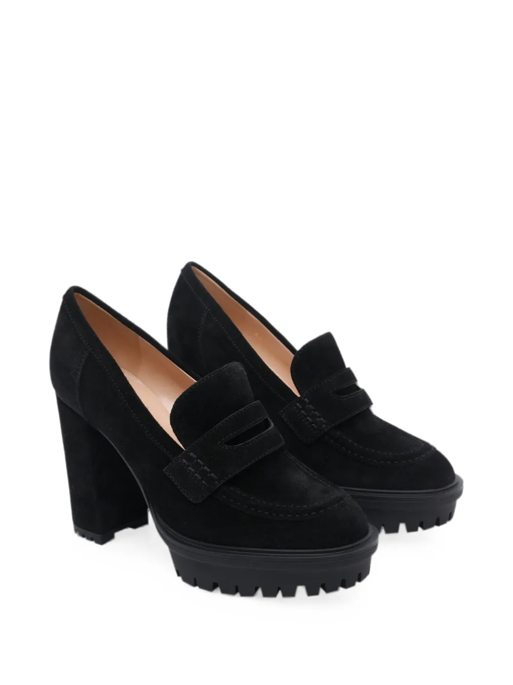 Gianvito Rossi Barry suede pumps Zwart