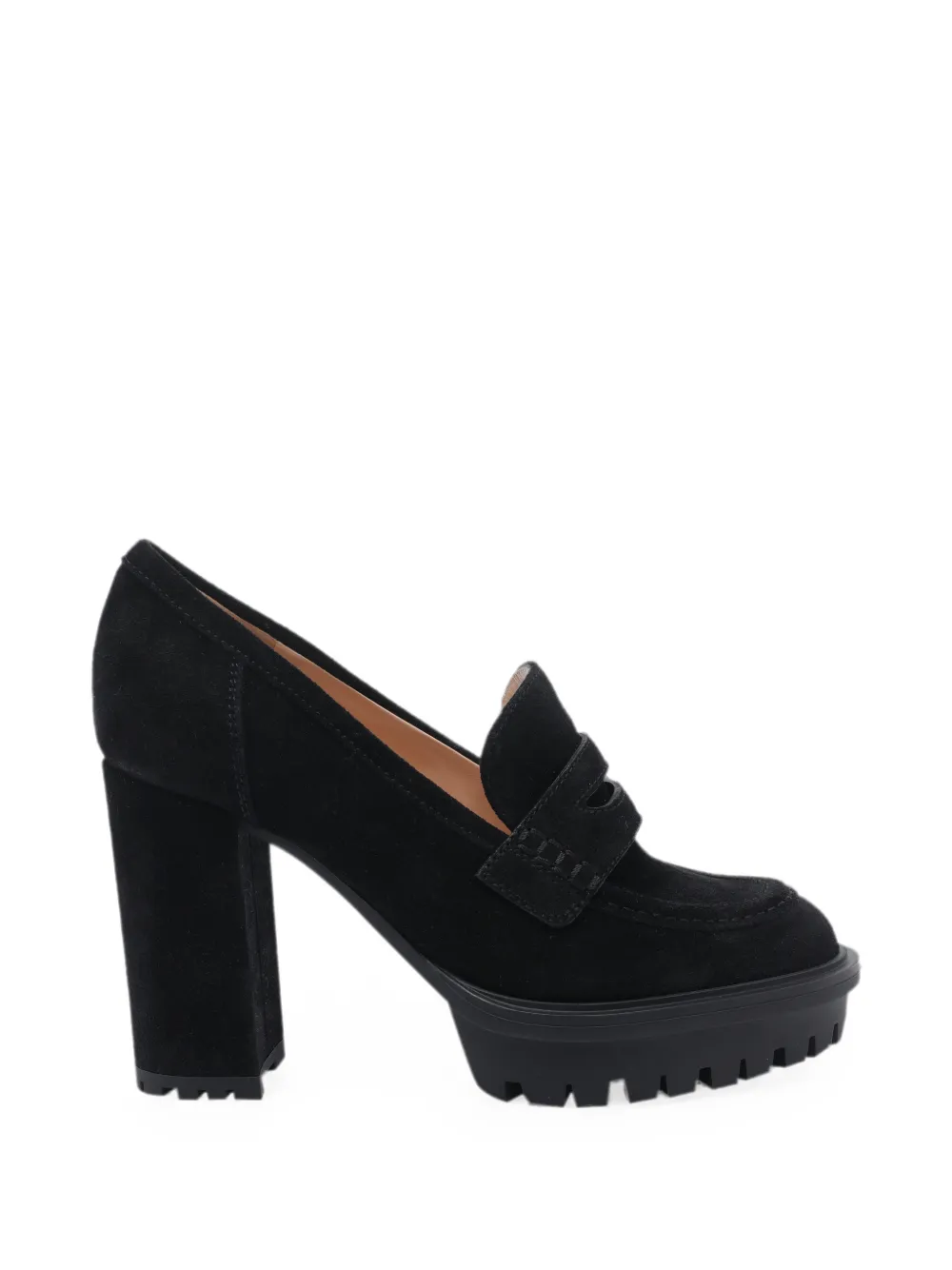 Gianvito Rossi Barry suede pumps Zwart