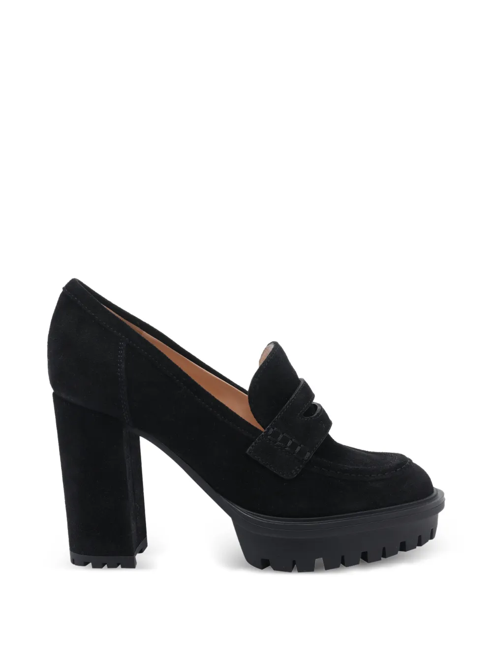 Gianvito Rossi Barry suede pumps Zwart