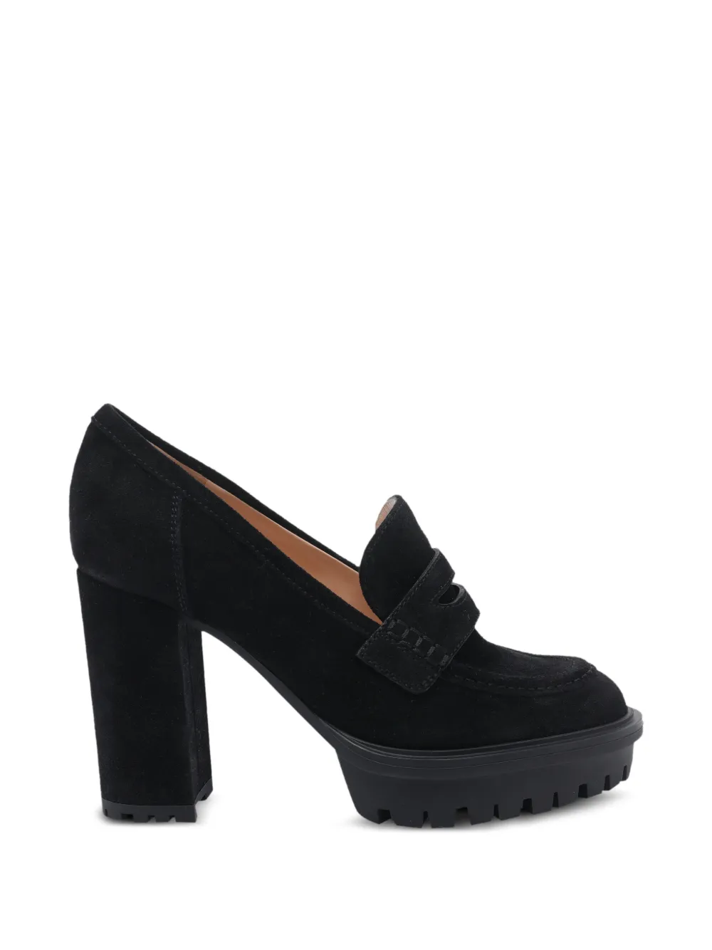 Gianvito Rossi Barry suede pumps Zwart