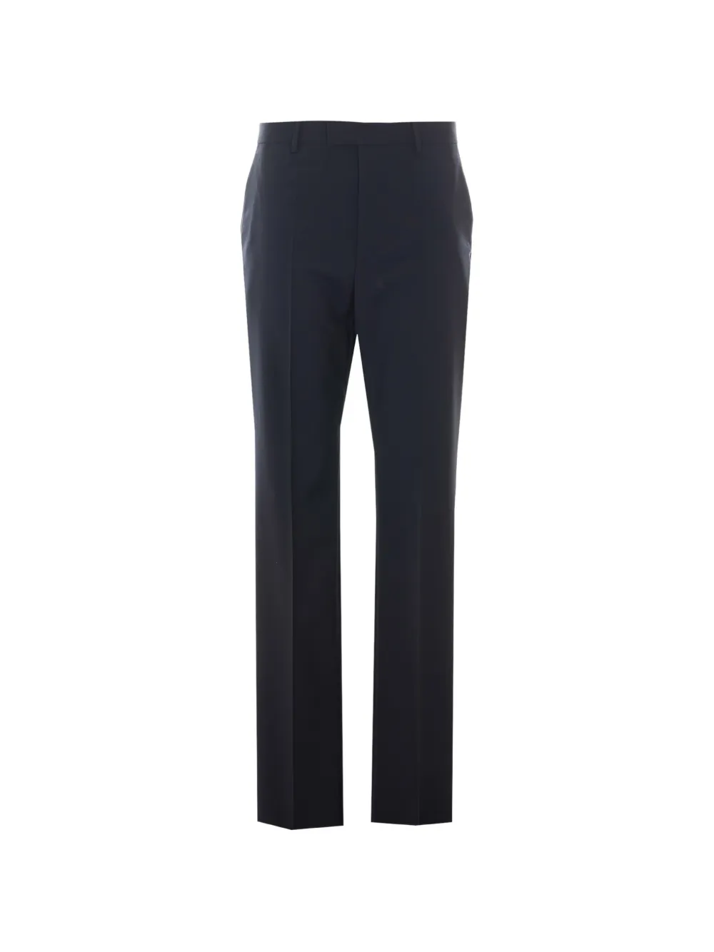 Valentino Garavani embroidered-logo tailored trousers - Blue