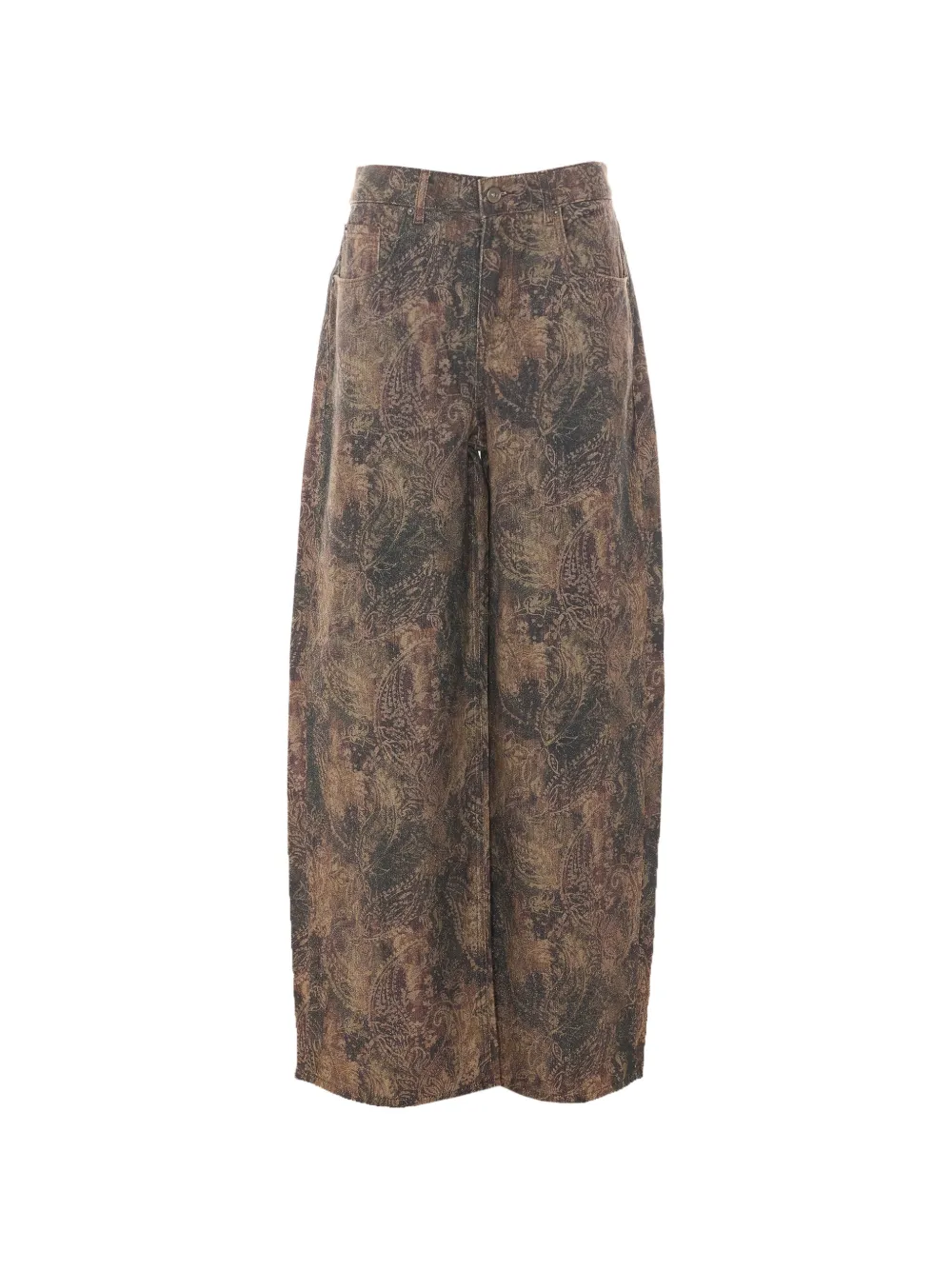 LIU JO paisley-print wide-leg jeans - Braun