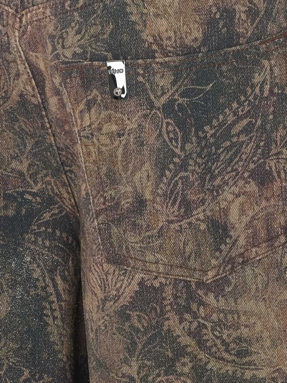 LIU JO Jeans met wijde pijpen Bruin