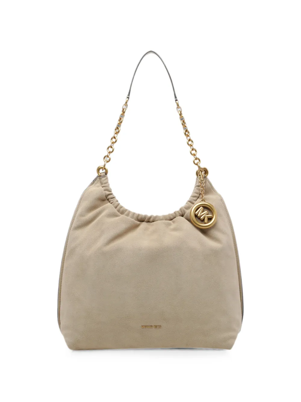 Michael Michael Kors Borsa a spalla con ciondolo logo - Toni neutri