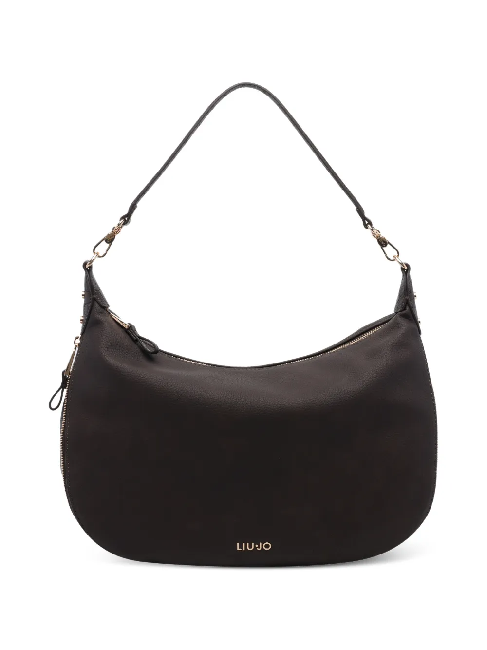 LIU JO crocodile-effect zip-detail tote bag - Braun