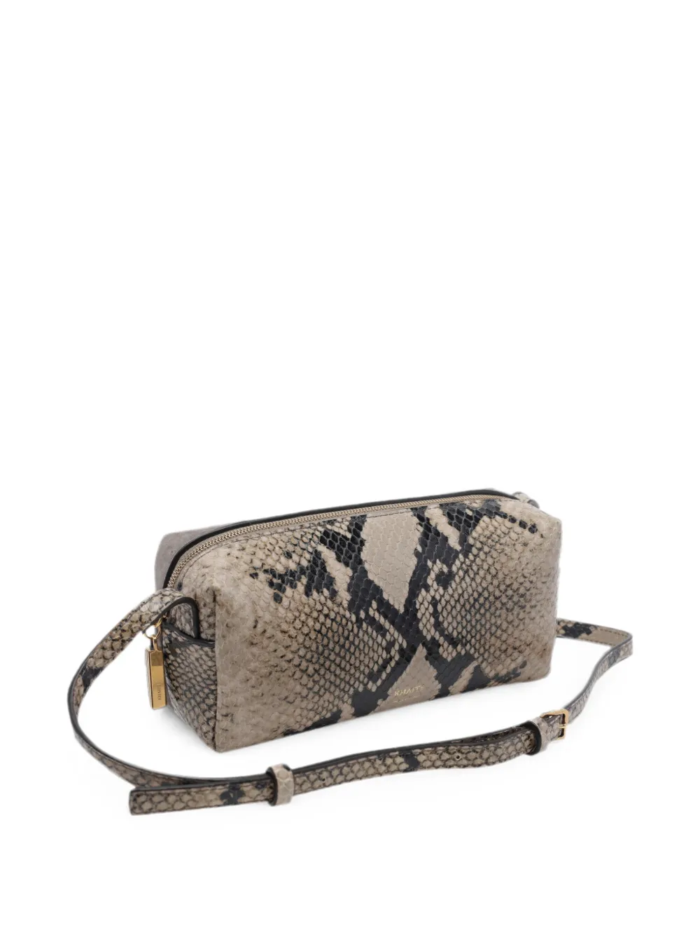  Khaite Mini Kye Python-print Mini Shoulder Bag - Marrón 