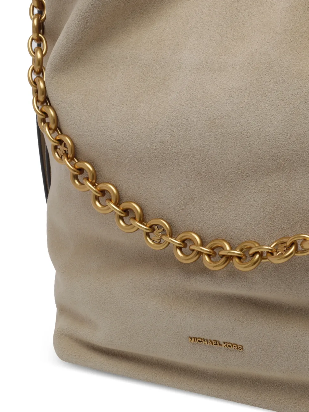 Michael Kors Nolita suede shoulder bag Beige