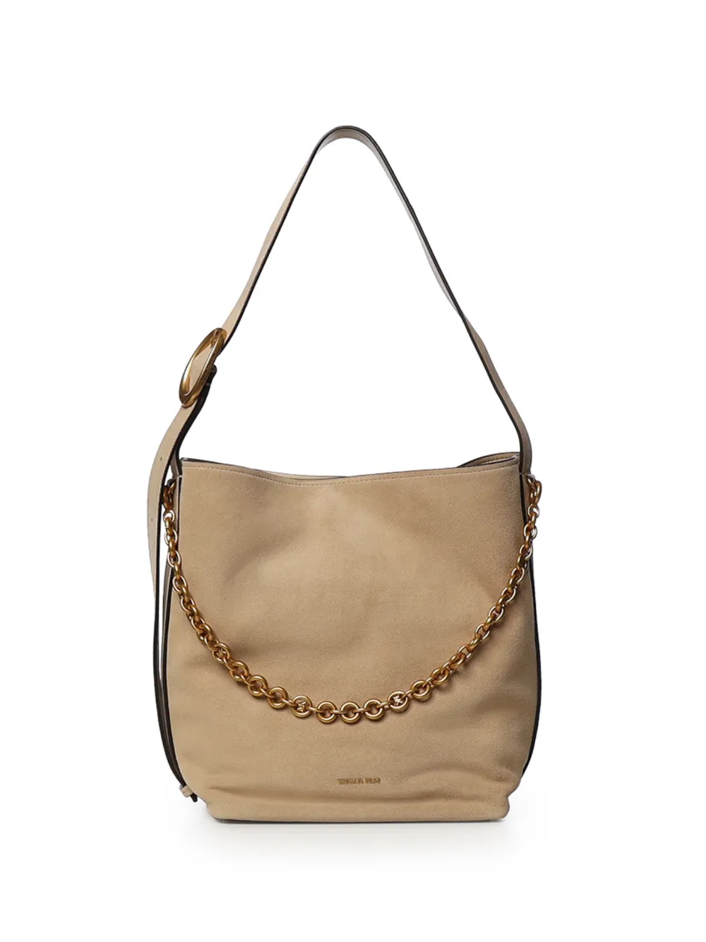 Michael Kors Nolita suède schoudertas Beige