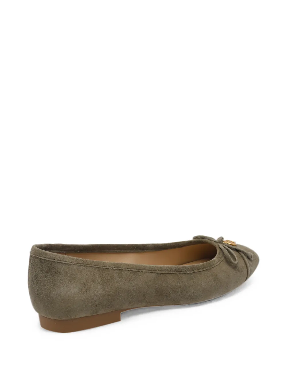 Michael Kors Piper bow-detail ballet flats Groen