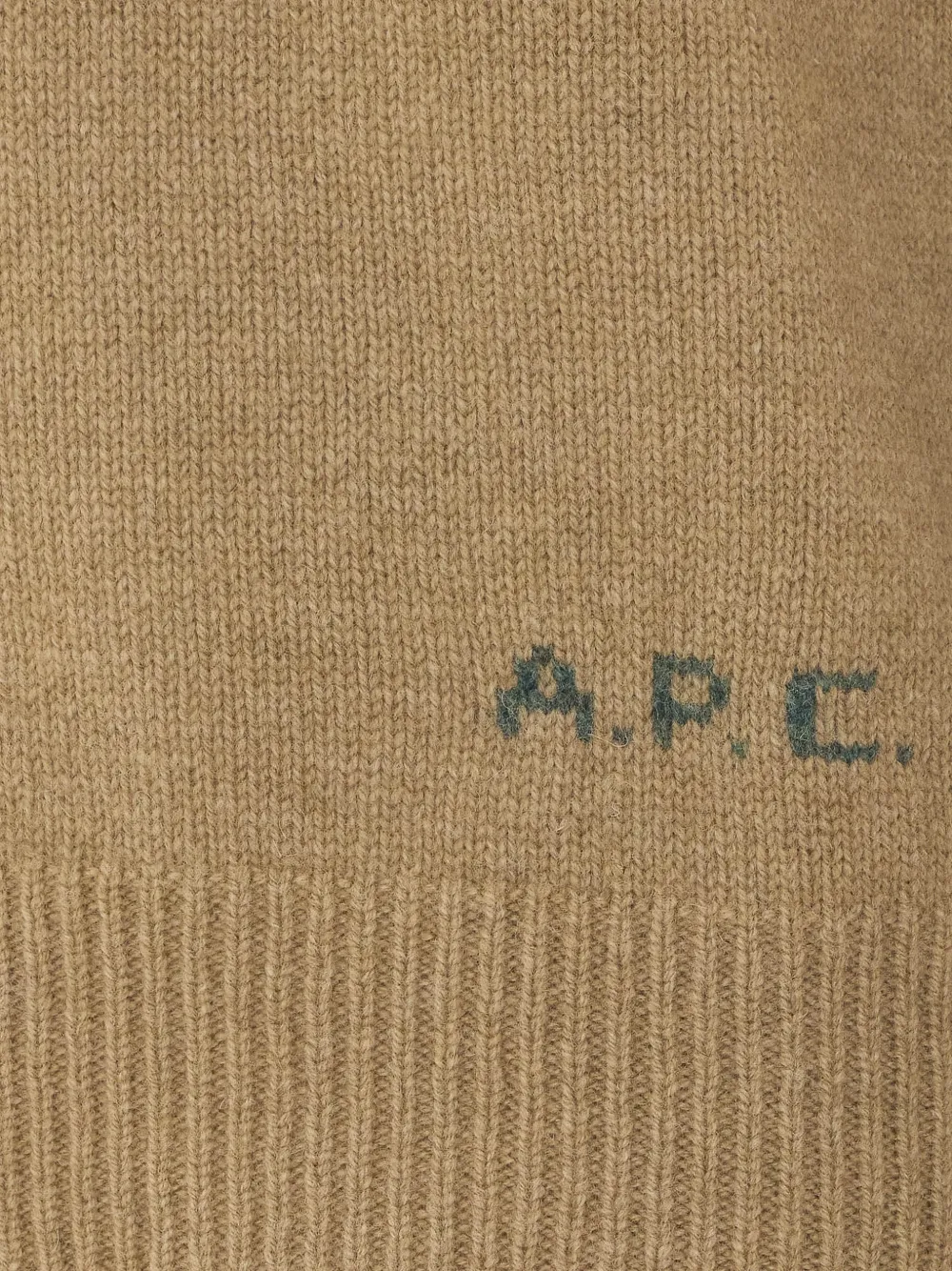  A.p.c. Edward Ribbed-hem Sweater - Neutro 