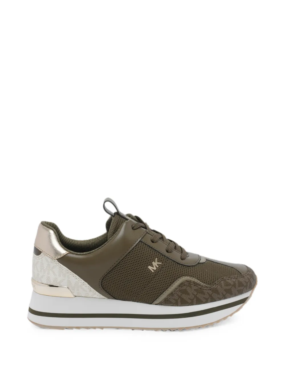 Michael Kors Raina logo-print sneakers Groen