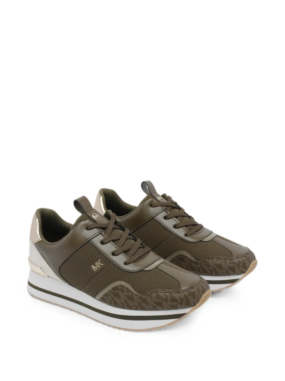 Michael Kors Raina logo-print sneakers Groen