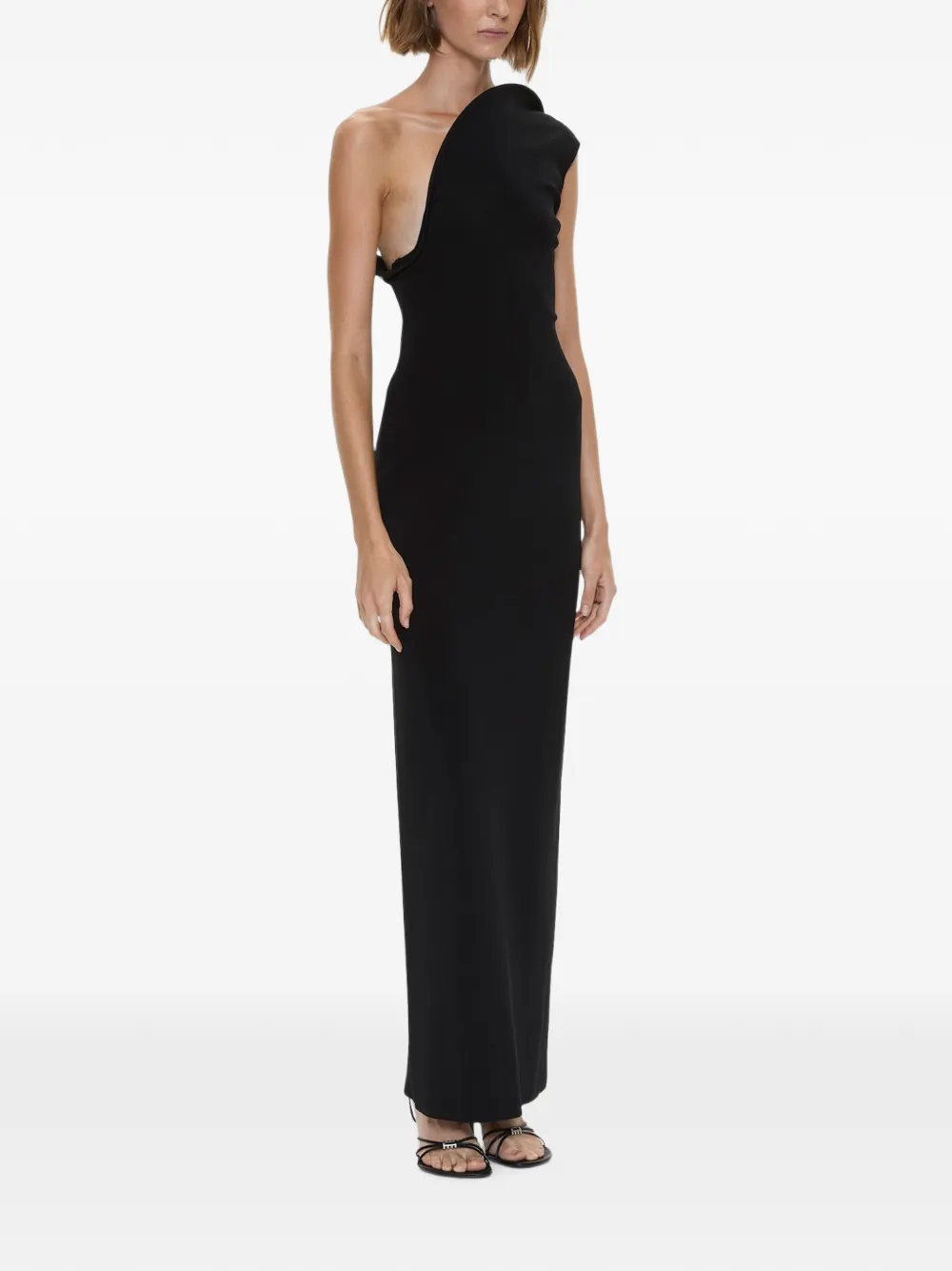 Christopher Esber Concave bewerkte maxi-dress Zwart