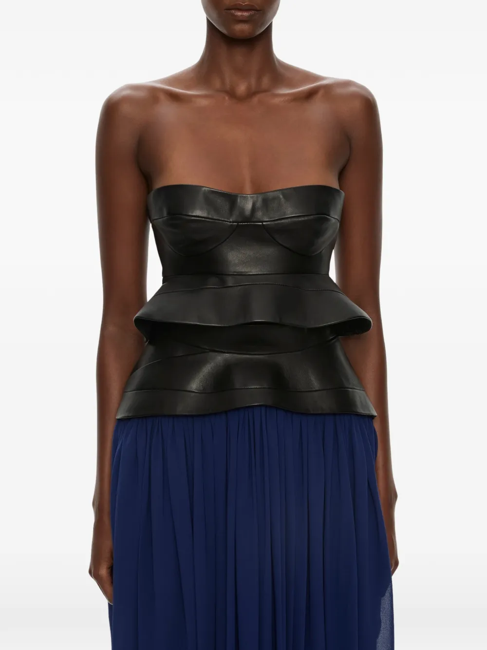 Christopher Esber haut Bellona en cuir - Noir Christopher Esber haut Bellona en cuir - Noir