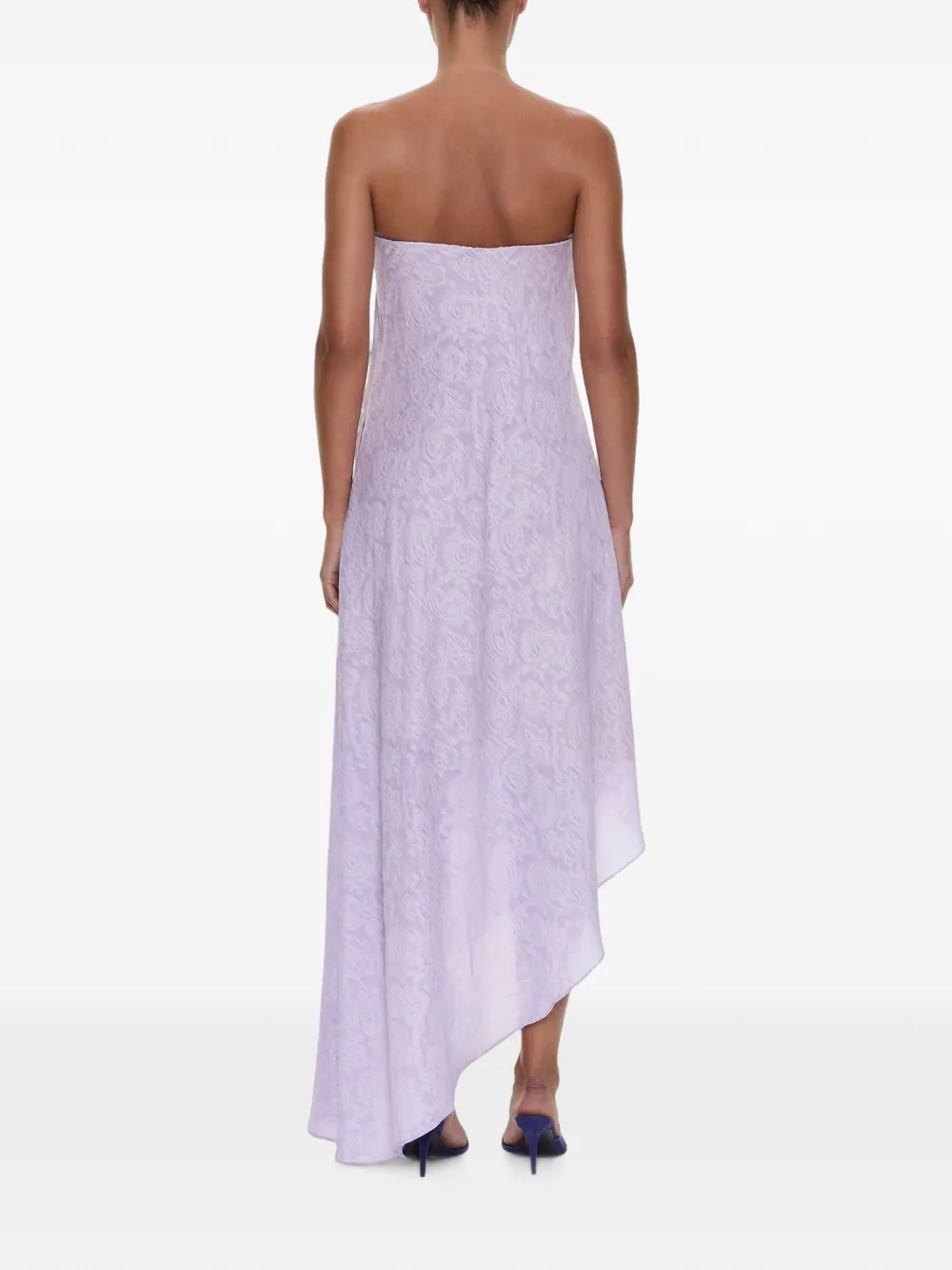 Christopher Esber Light Leak strapless jurk met jacquard Paars
