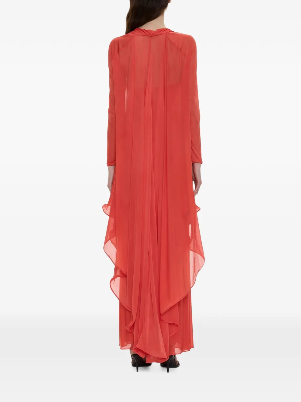 Christopher Esber Daya maxi-jurk met trekkoordtaille Rood