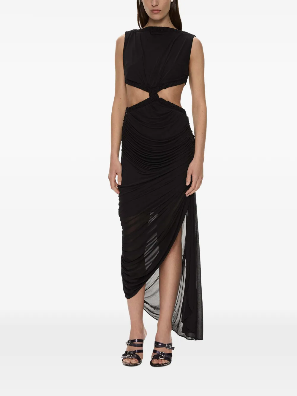 Christopher Esber Theia Separation maxi-jurk met uitgesneden details Zwart