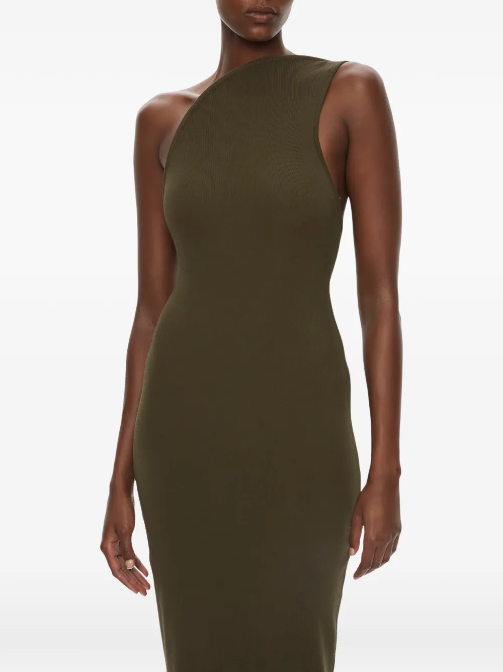 Christopher Esber Concave bewerkte maxi-dress Groen