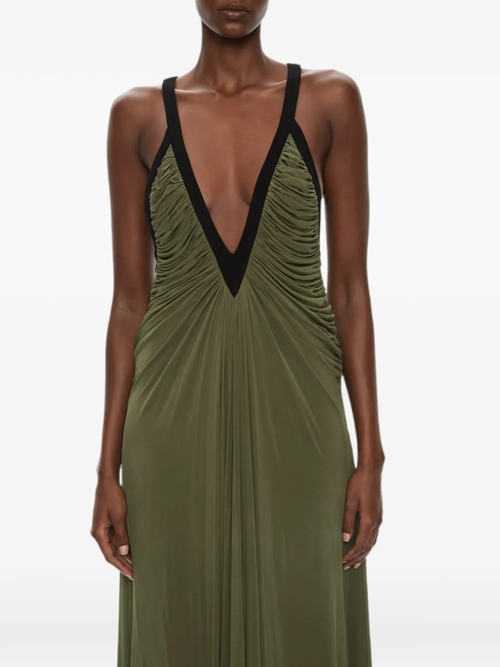 Christopher Esber Maxi-dress met verlaagde afwerking Groen