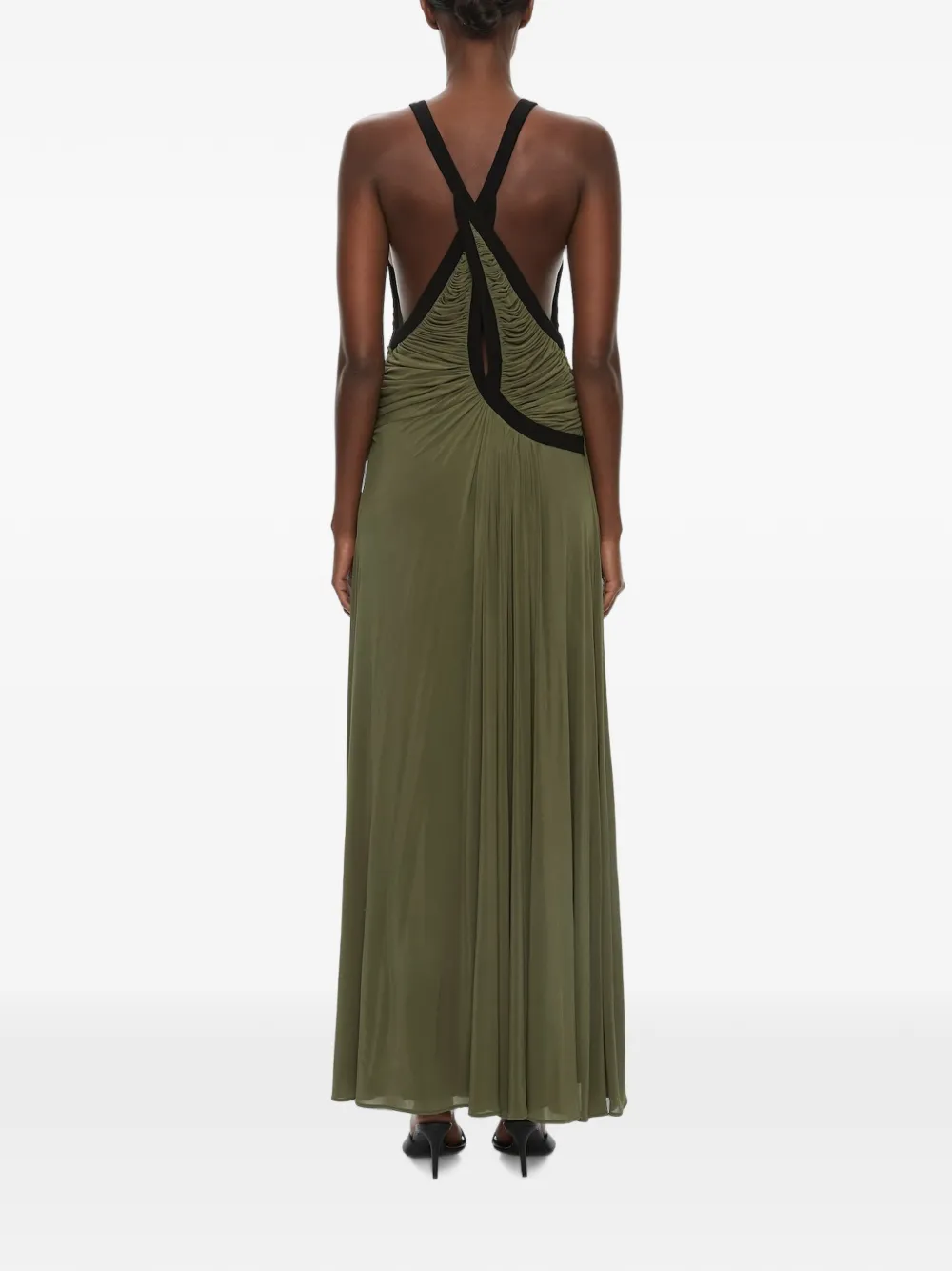 Christopher Esber Maxi-dress met verlaagde afwerking Groen