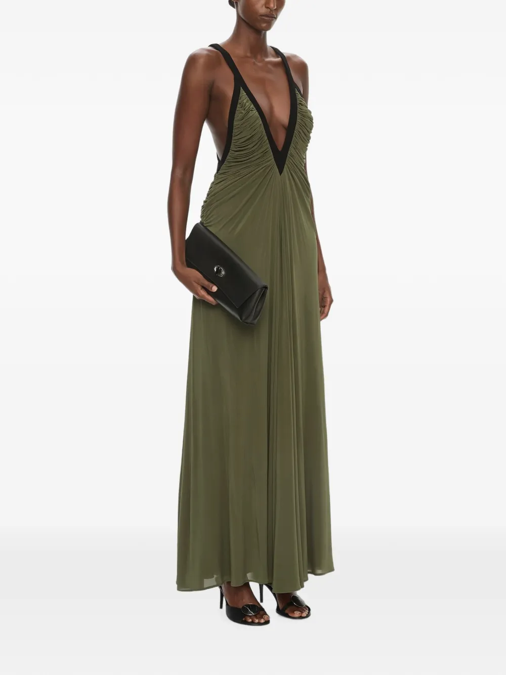 Christopher Esber Maxi-dress met verlaagde afwerking Groen