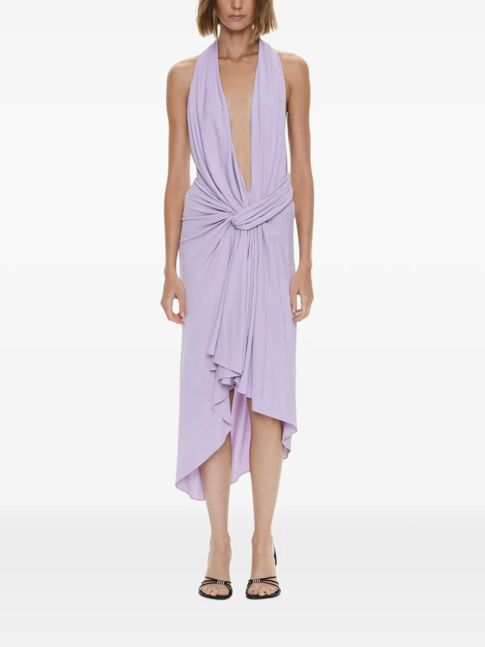 Christopher Esber Spire Cascade midi-jurk Paars