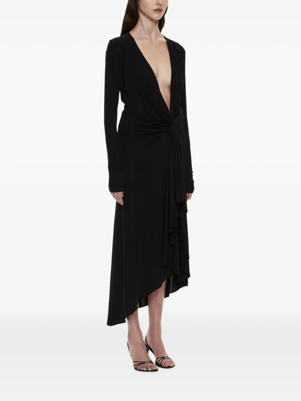 Christopher Esber Spire jurk met geknoopt detail Zwart