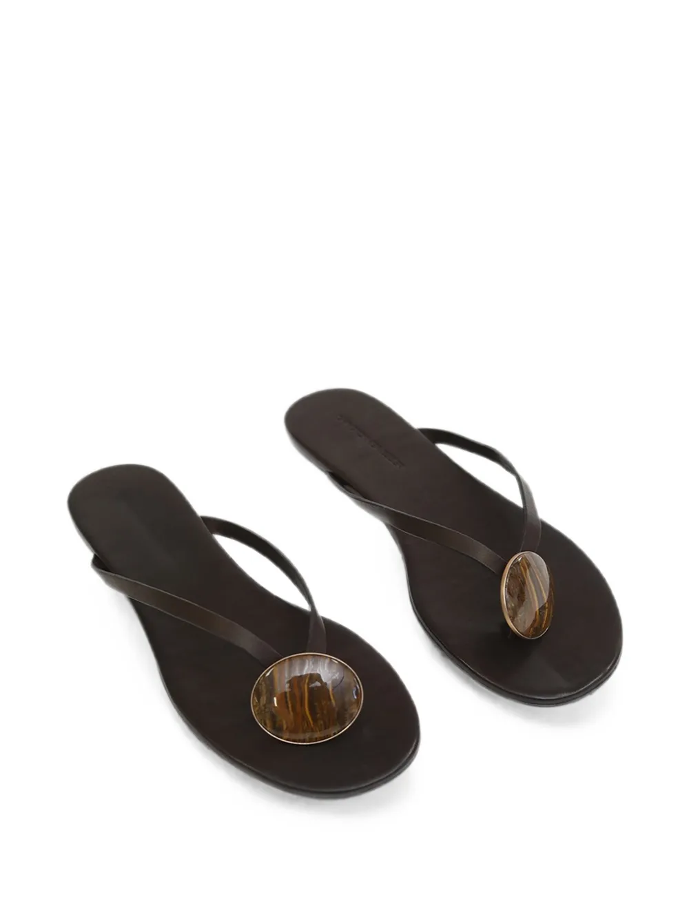 Christopher Esber Aura Quartz platte sandalen Bruin